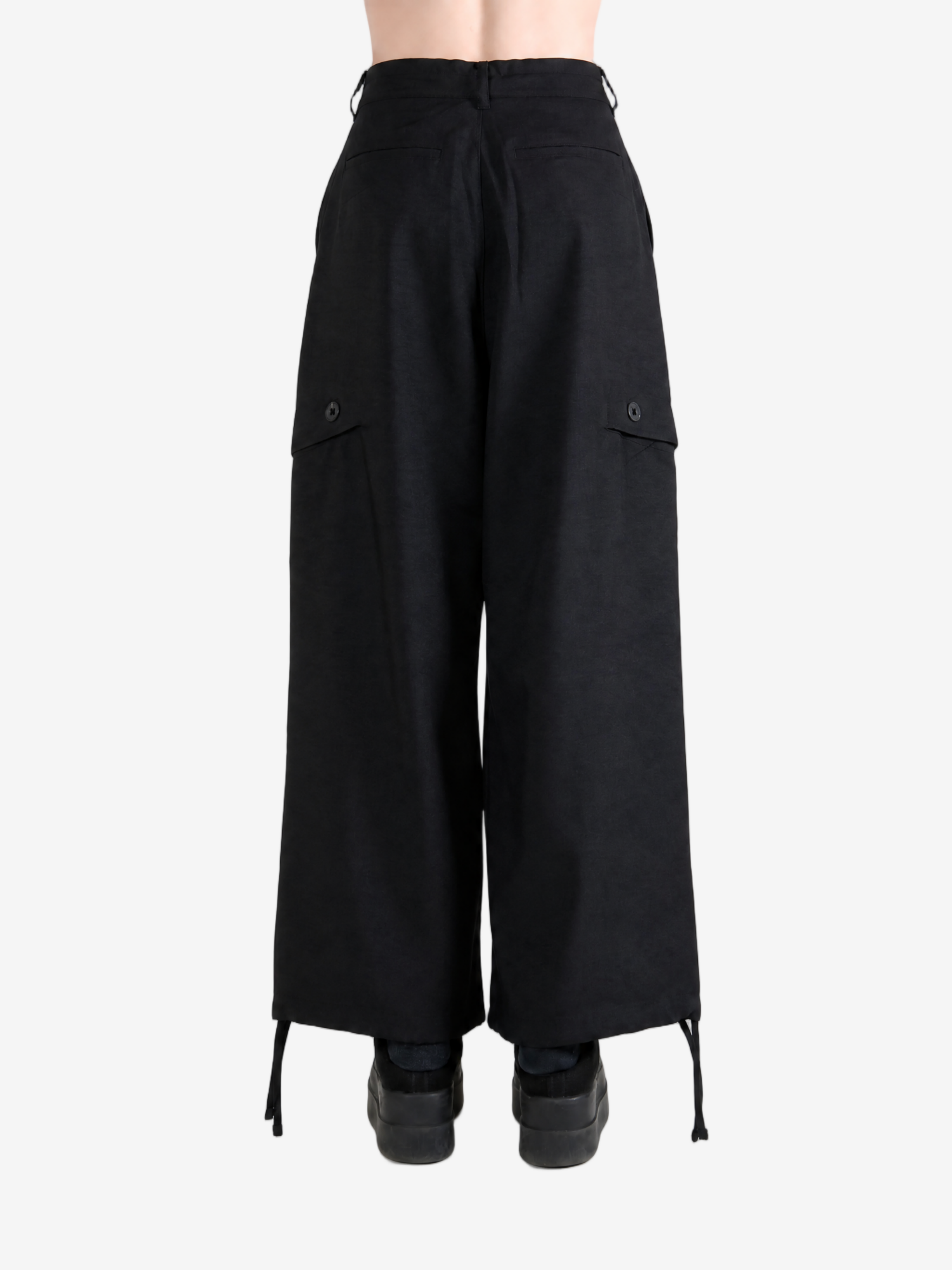 Black pants, full body view