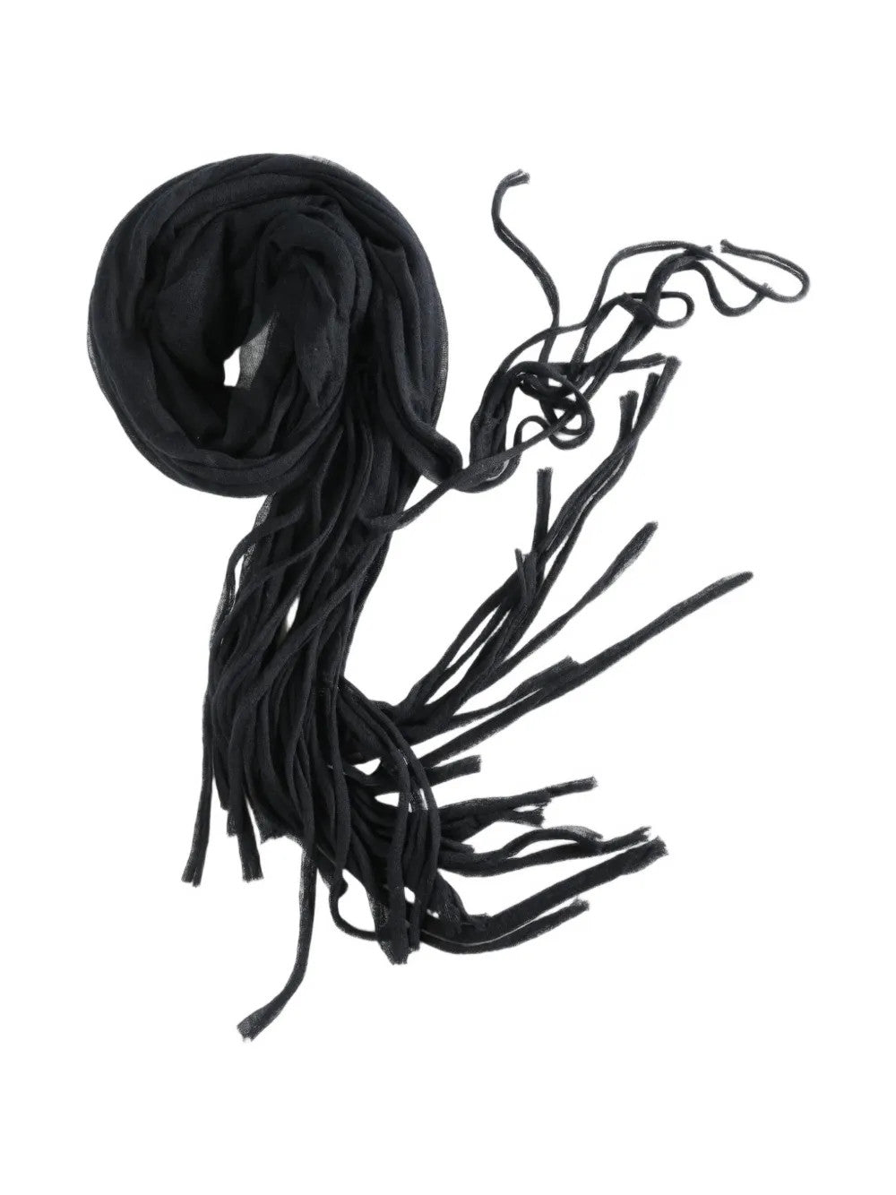 Black scarf, front view