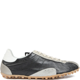 black sneakers,front view