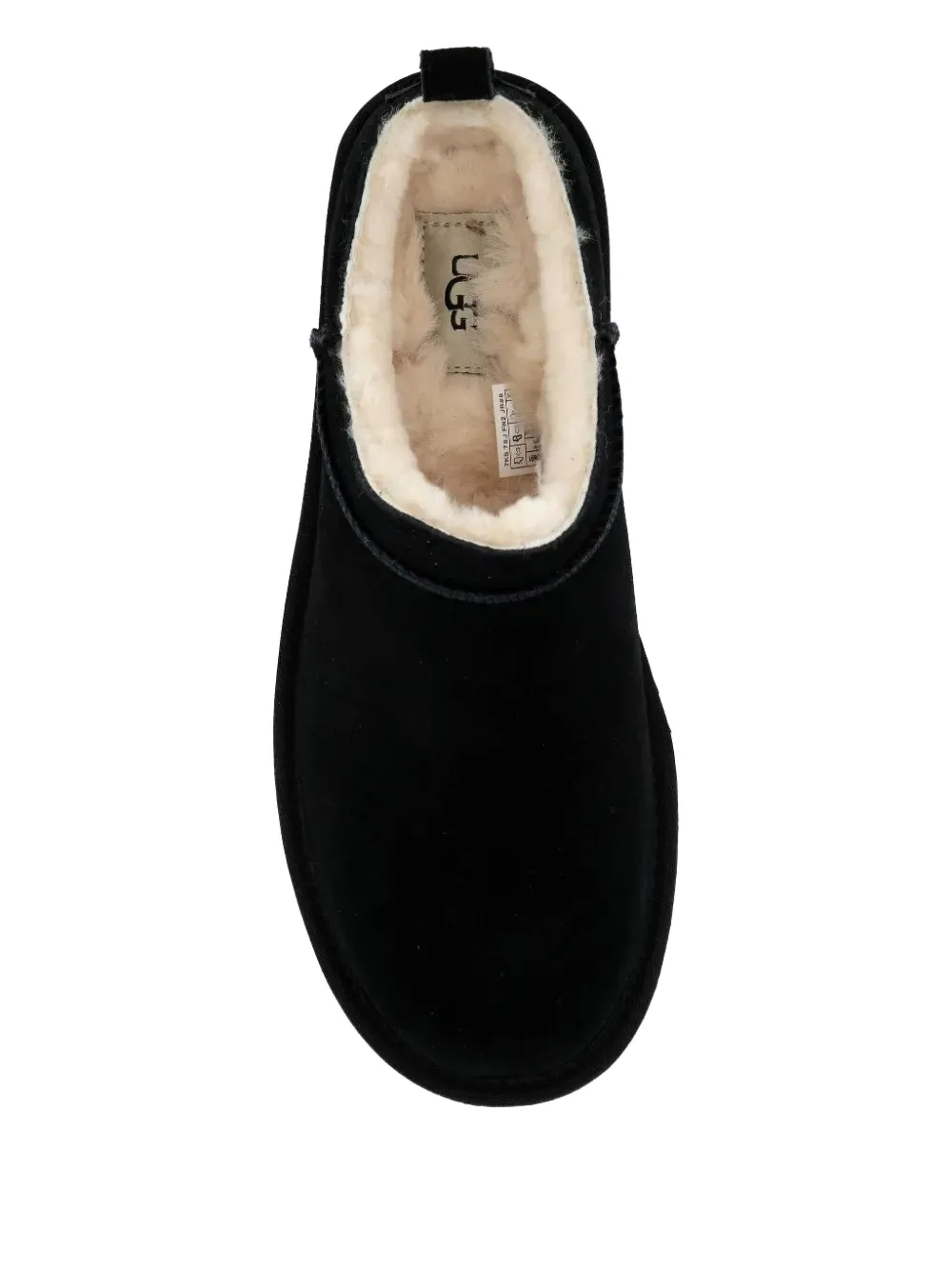 Black boots, up view