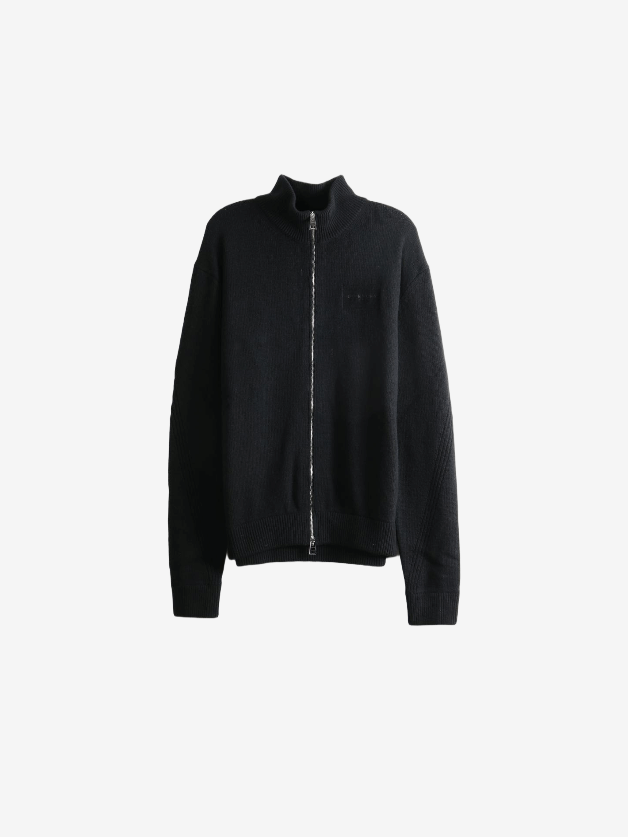 Black knitwear, front view