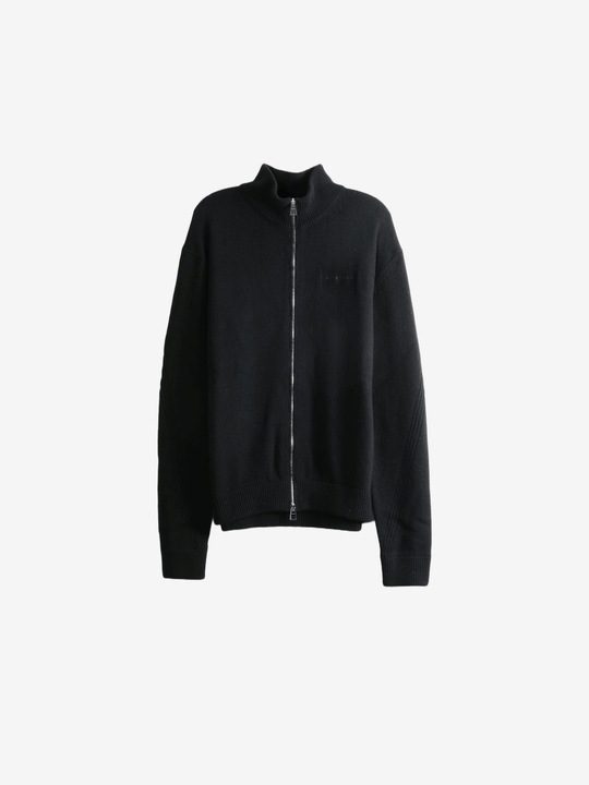 Black knitwear, front view