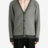 Grey knitwear, full body view