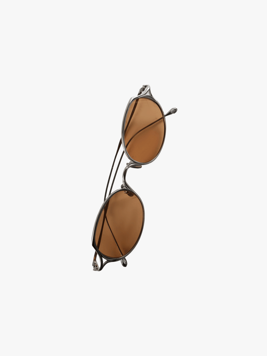 Tan glasses, side view