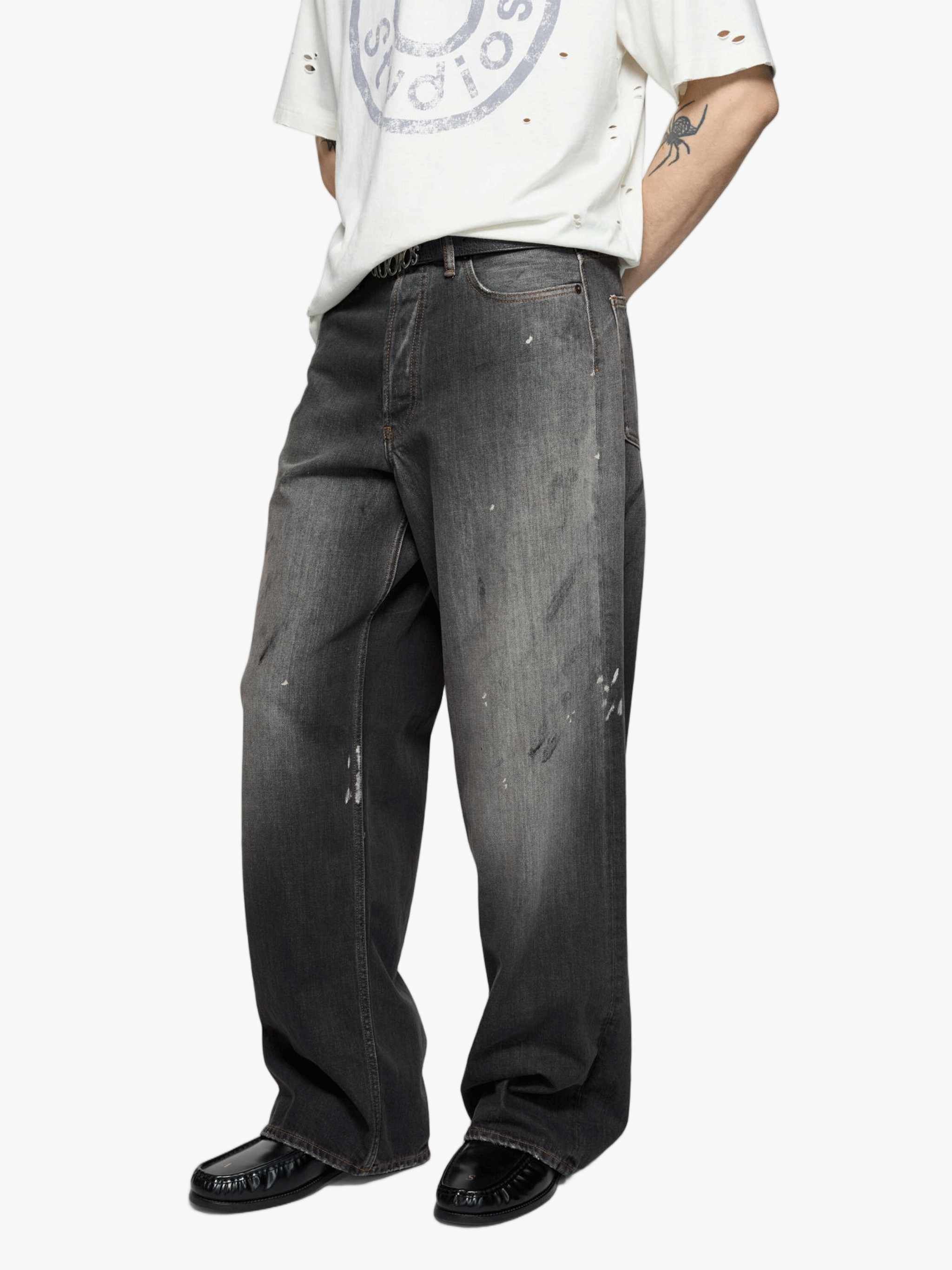 Black jeans, full body view