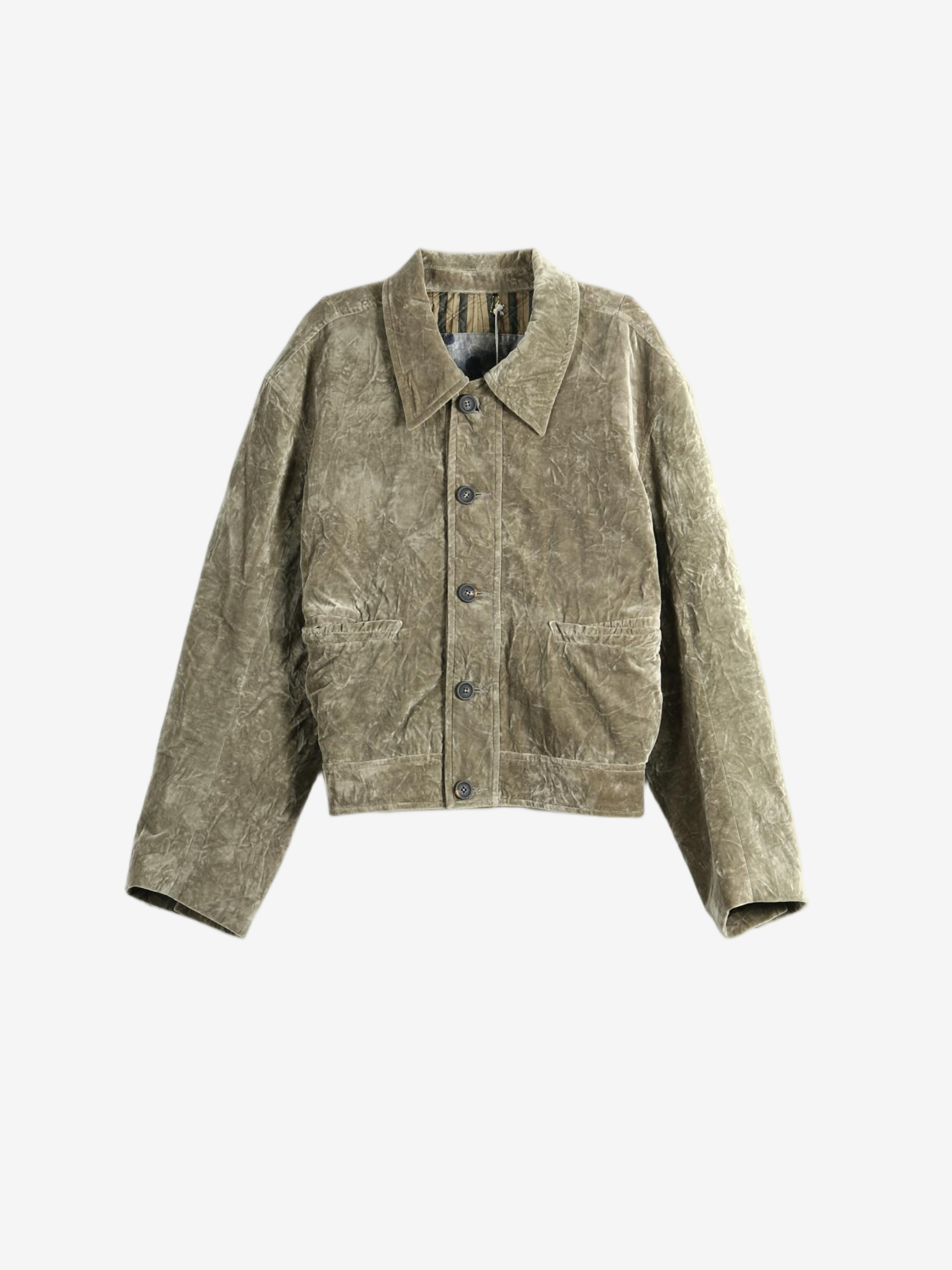 Green jacket, front view