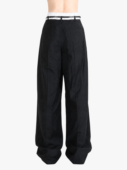 Black pants, full body view