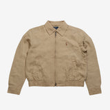 Tan jacket, front view