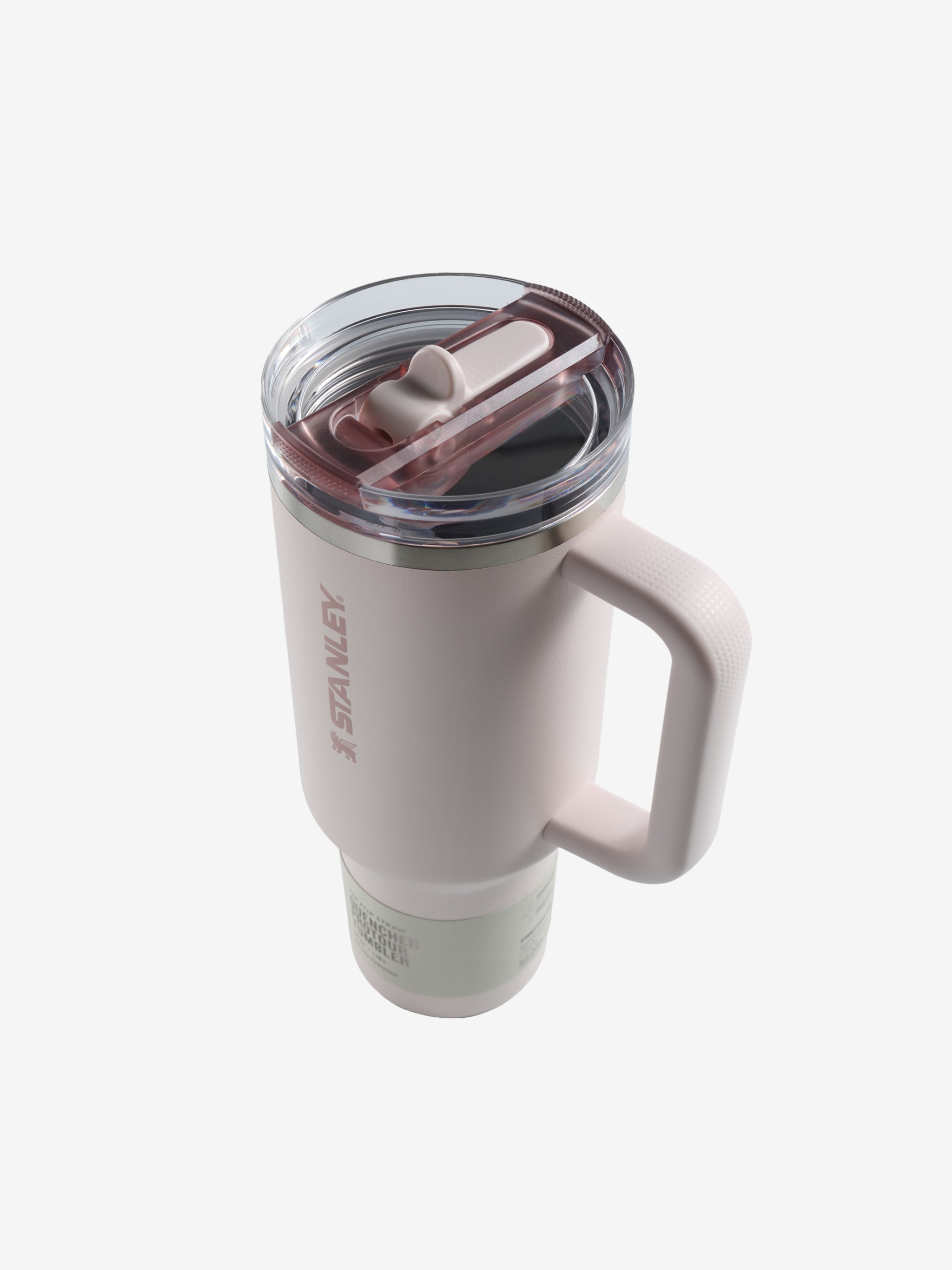 Pink tumbler,top view