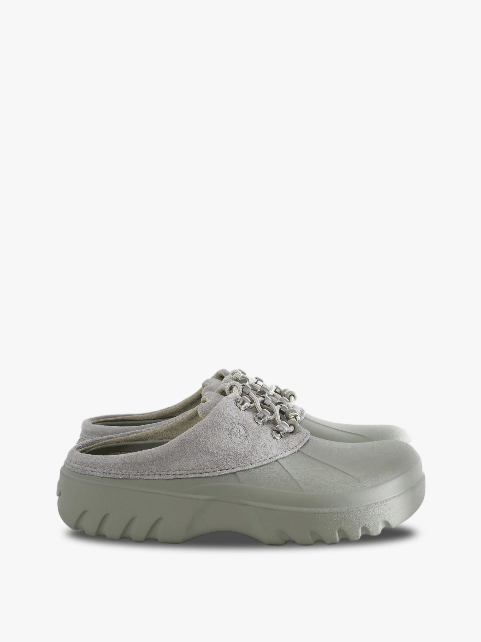 Grey shoes, side view