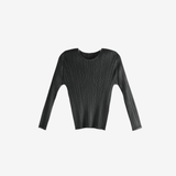 Black shirt, front view