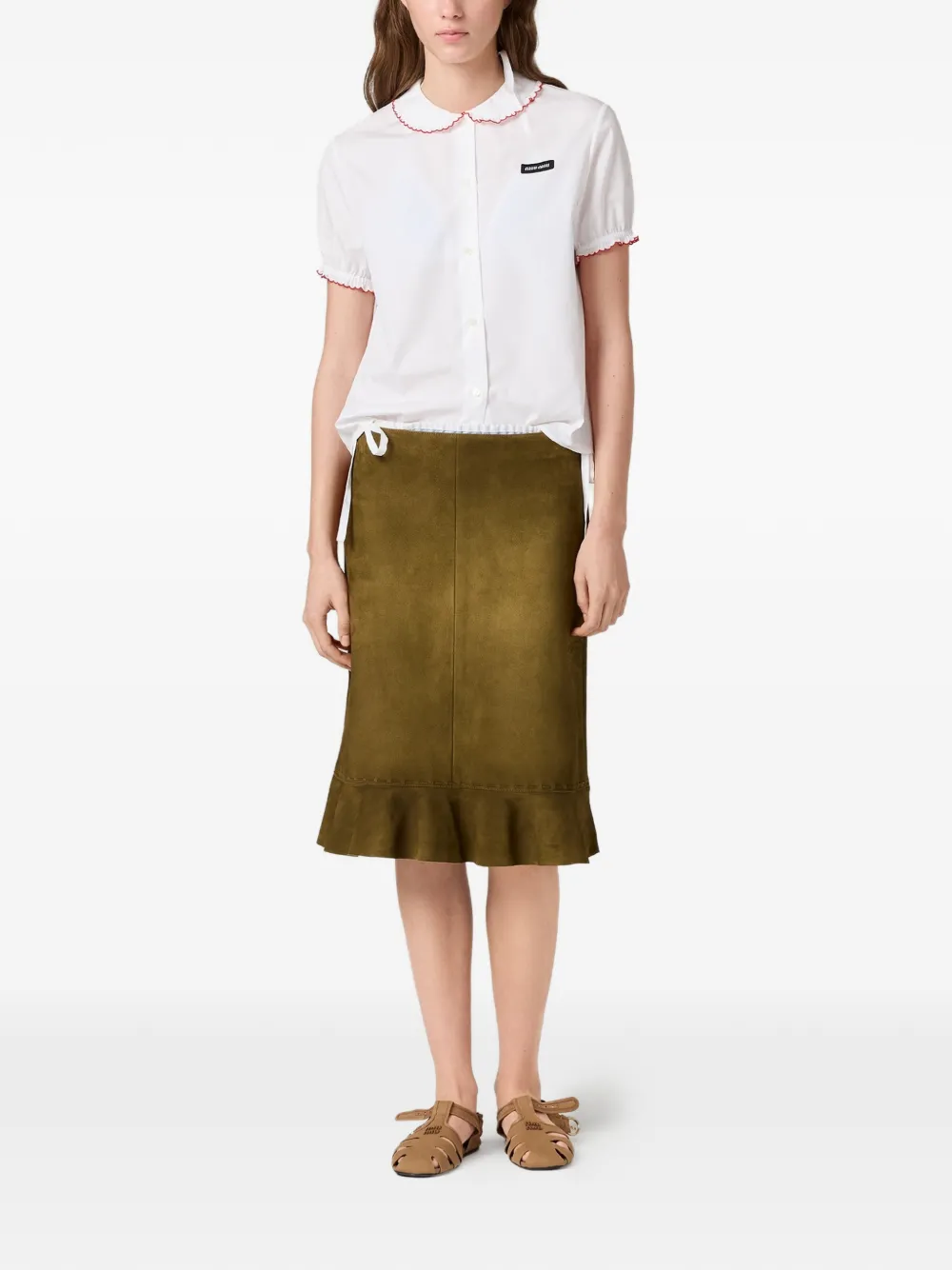 White shirt, full body view