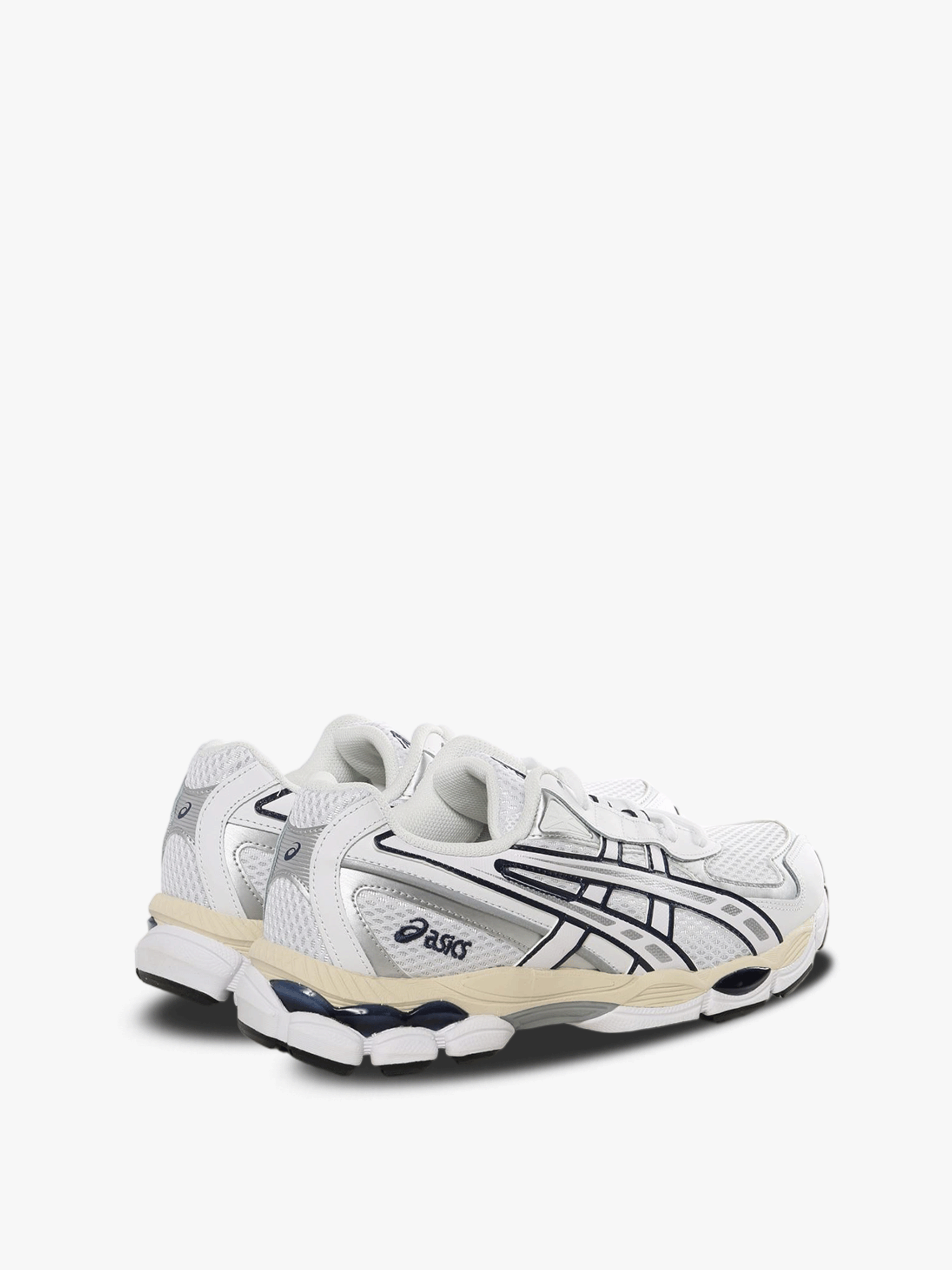 White sneakers, back view