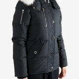 Black jackets worn by a person, showing the jackets fit