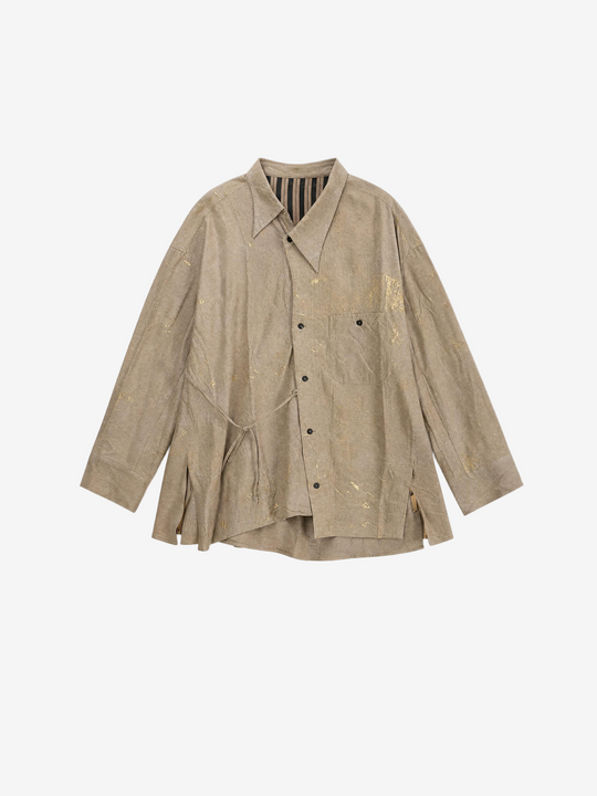 Tan shirt, front view