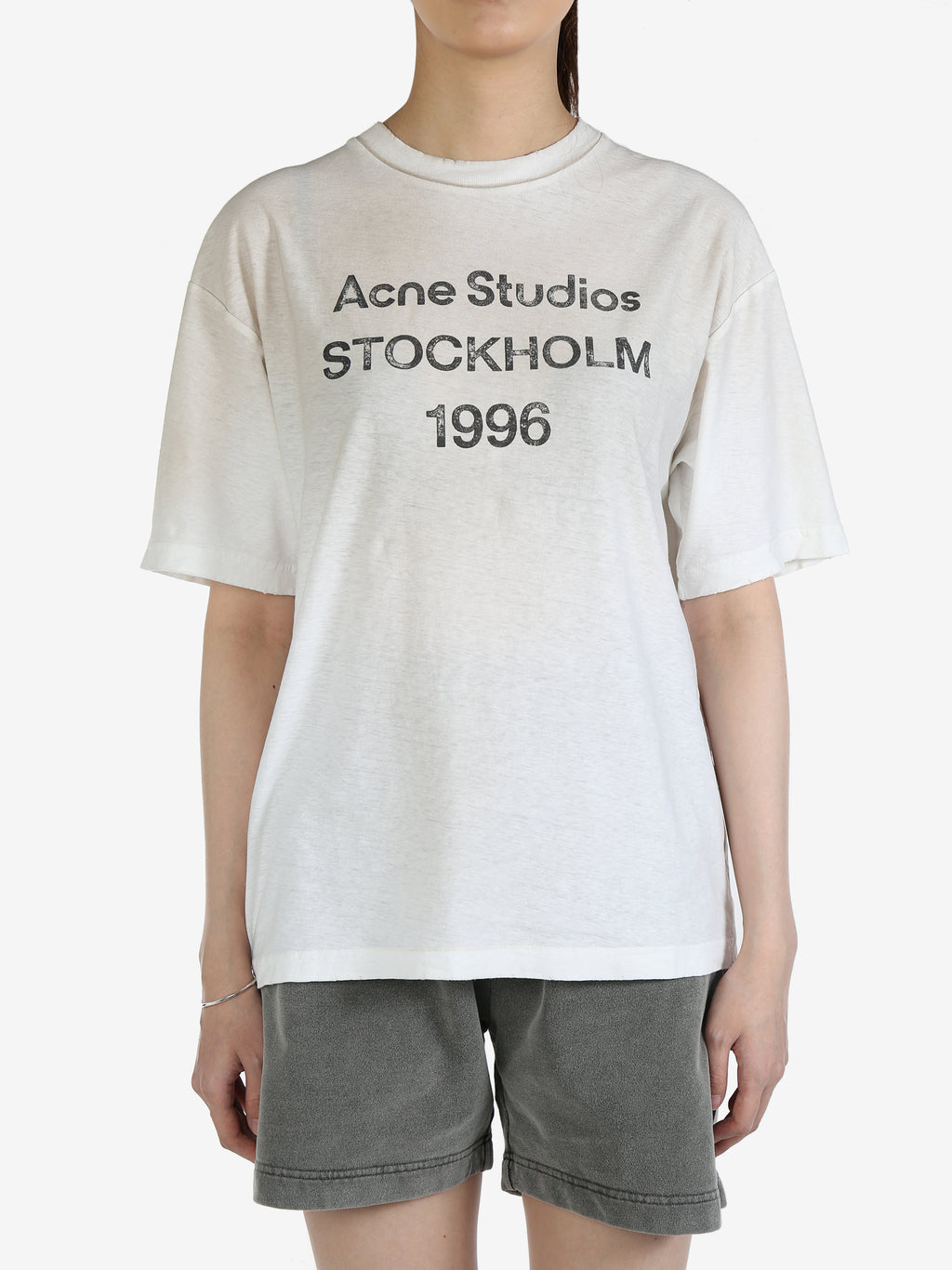 ACNE STUDIO Unisex Logo T-shirt Relaxed Fit