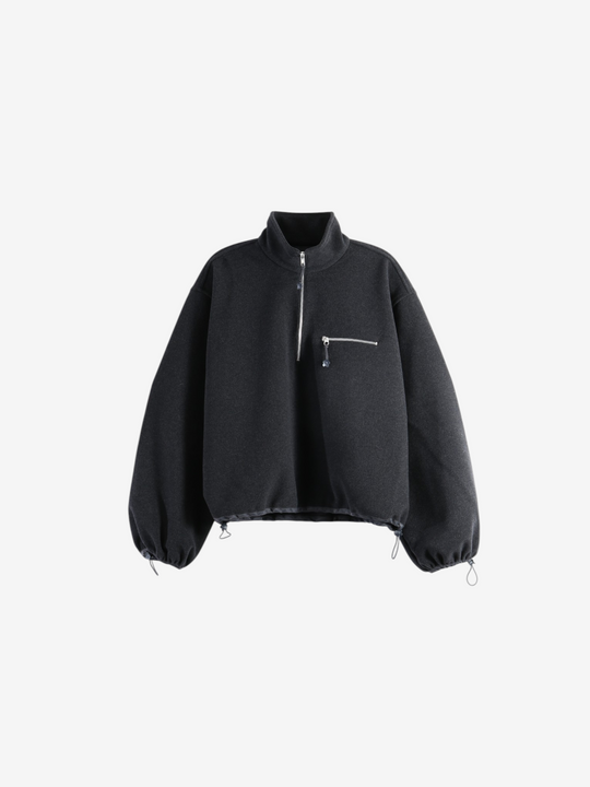 Black jacket, front view