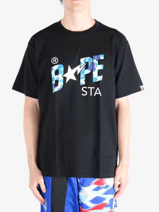 Black tee, front view