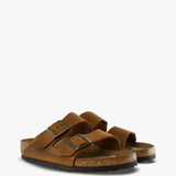 Brown sandals, front view