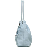 Blue bags, side view