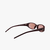 Burgundy eyewear, side view