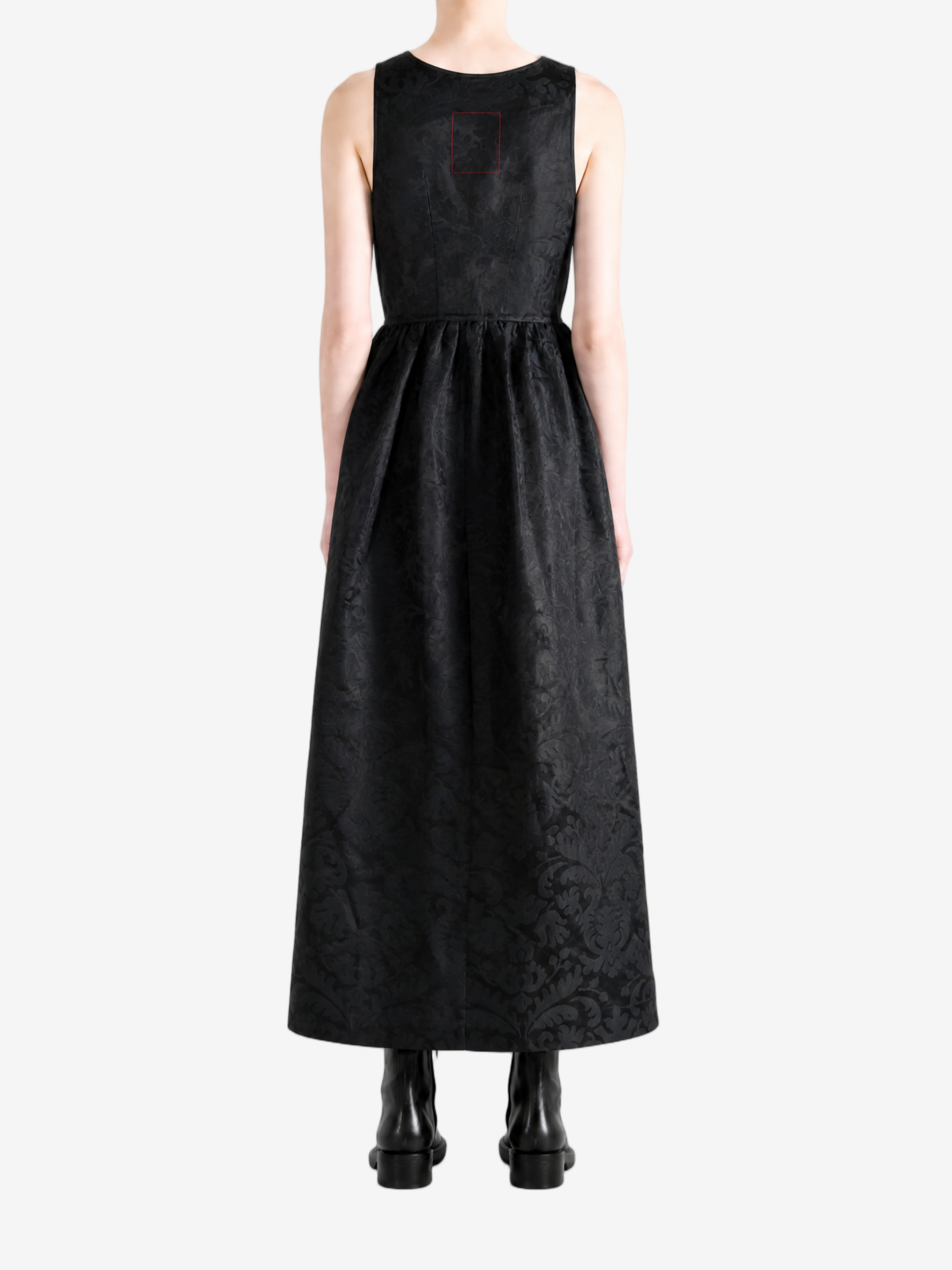 Black dress, full body view