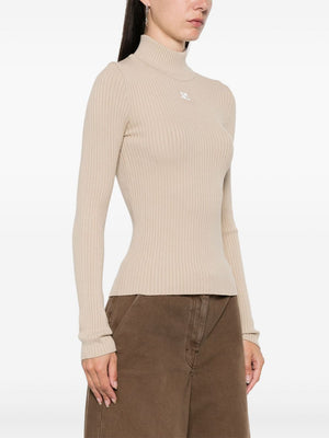 COURRÈGES - Women Reedition Knit LS Jumper