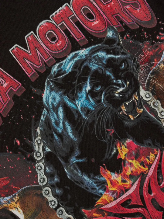 Close up of black t-shirt,showing texture of the cotton fabric