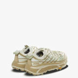 Tan sandals, back view