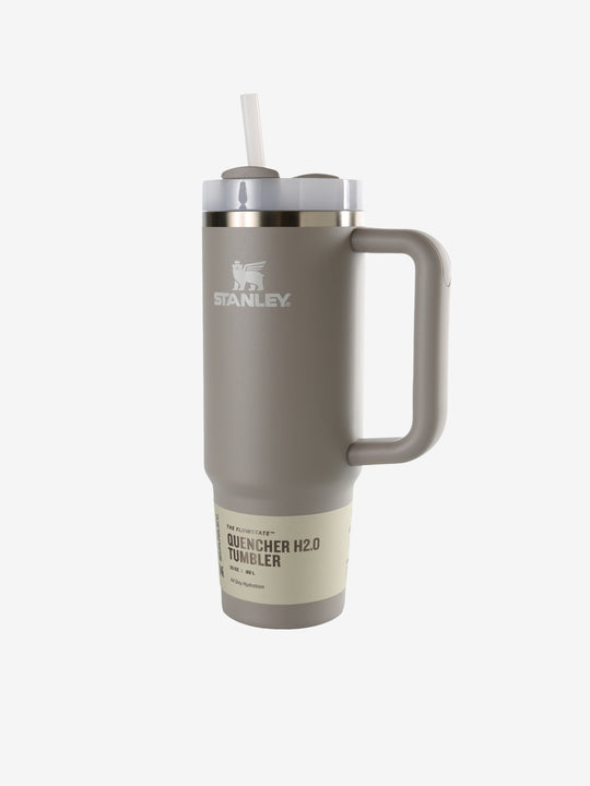 Grey tumbler, front view