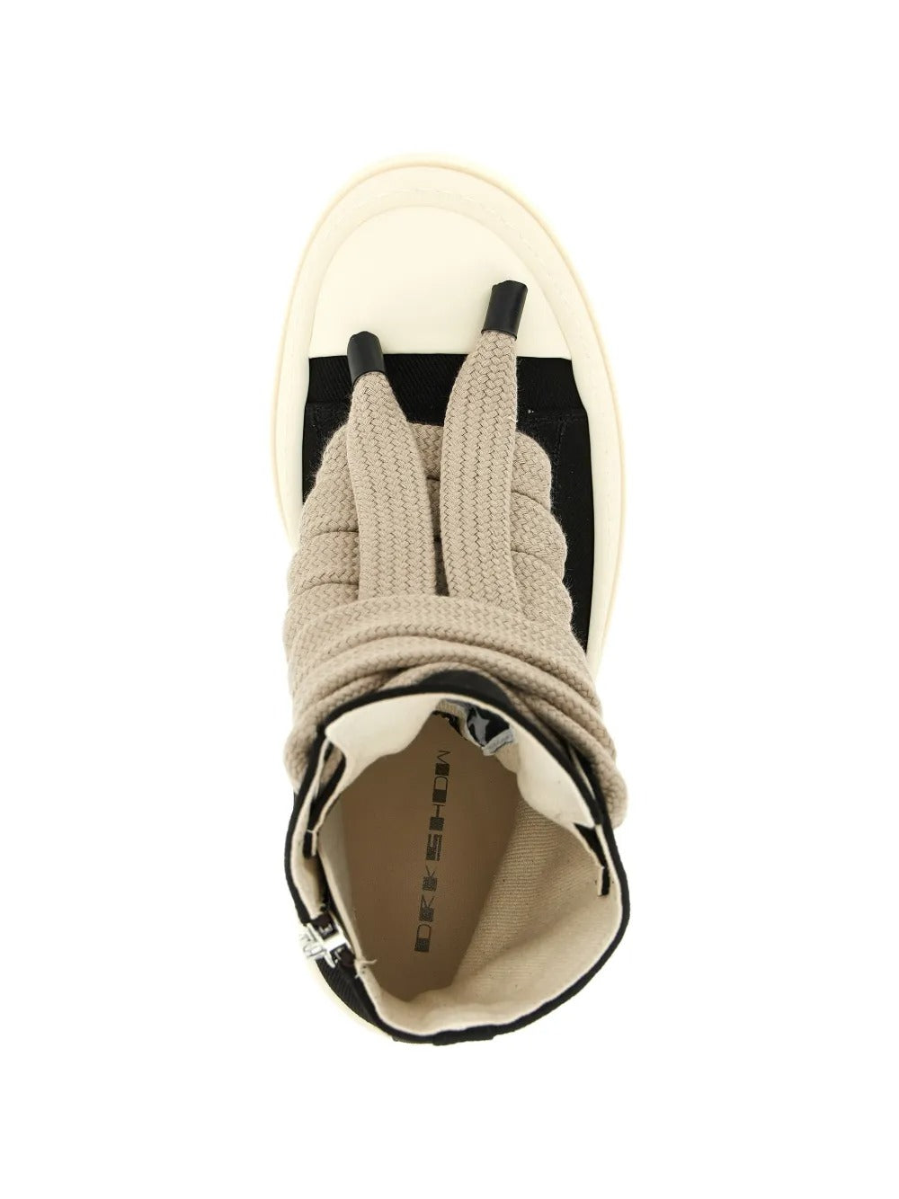 Black sneakers, top view