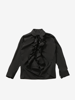 COMME DES GARCONS TAO - Women Ruffle Accent Button Up Blouse