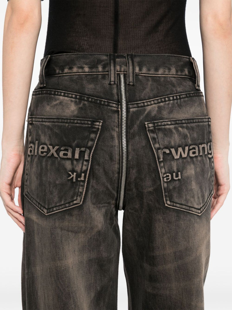 ALEXANDER WANG - Women Balloon Jean Moto Front To Back Zip