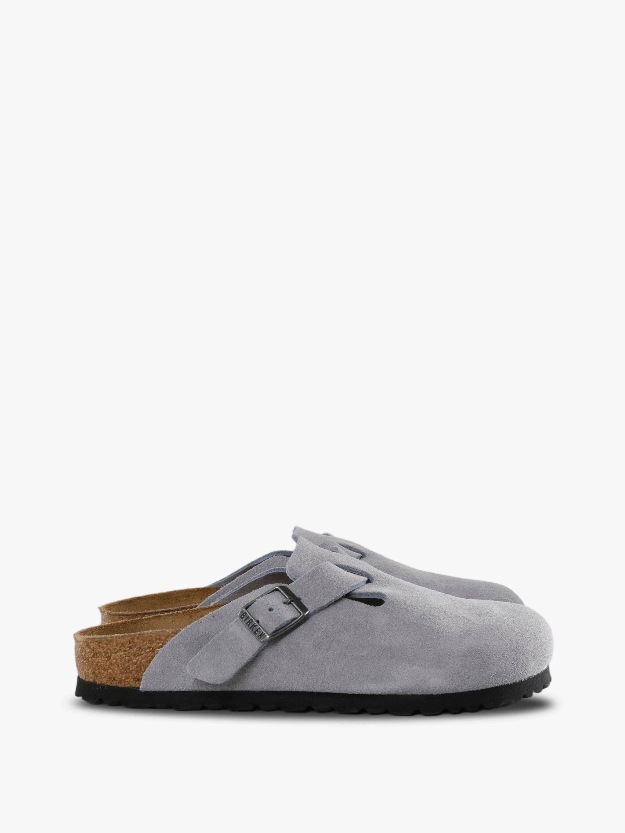 Grey sandals, front view