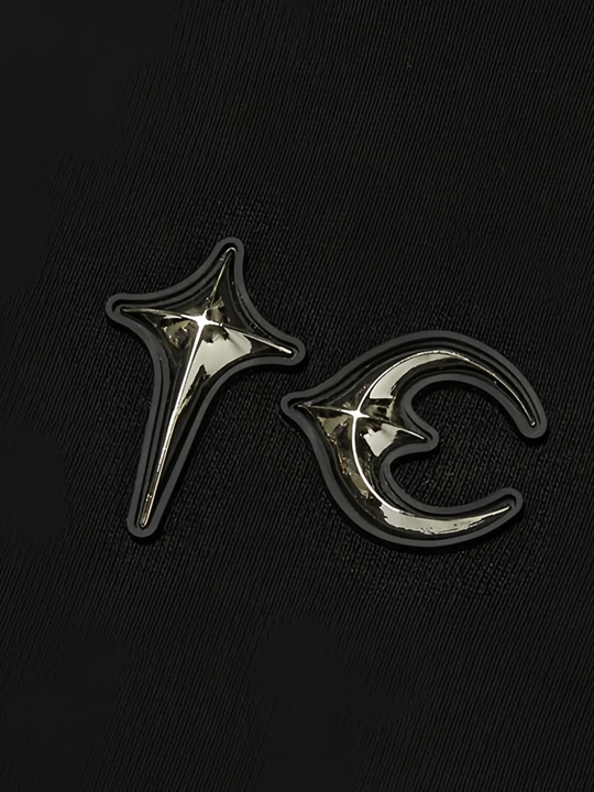 Close up of black hoodie, showing texture of the Cotton fabric