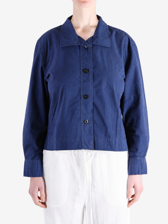 Navy shirt, front view
