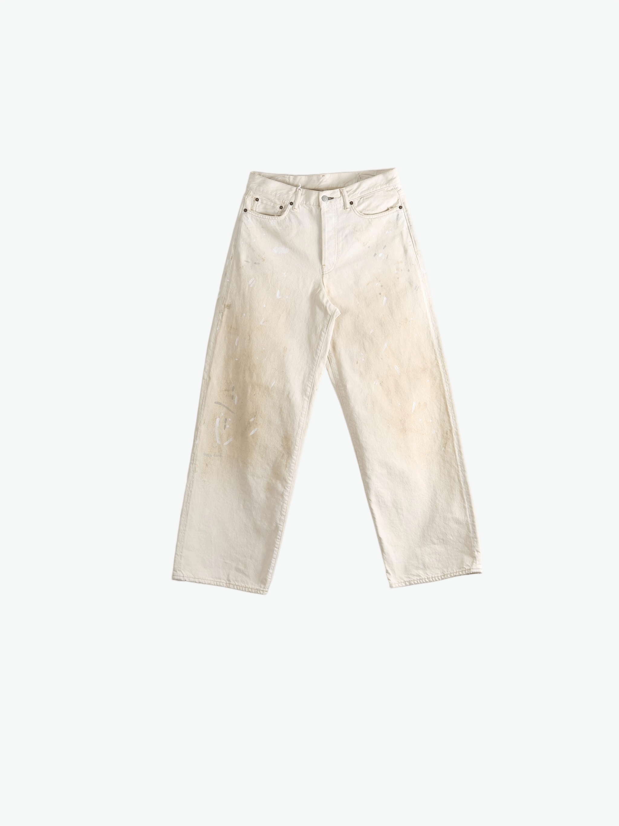 Tan jeans, front view