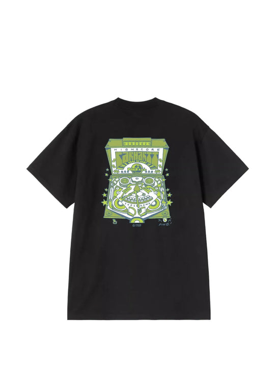 Black t-shirt, front view