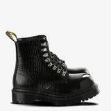 Black boot , front view