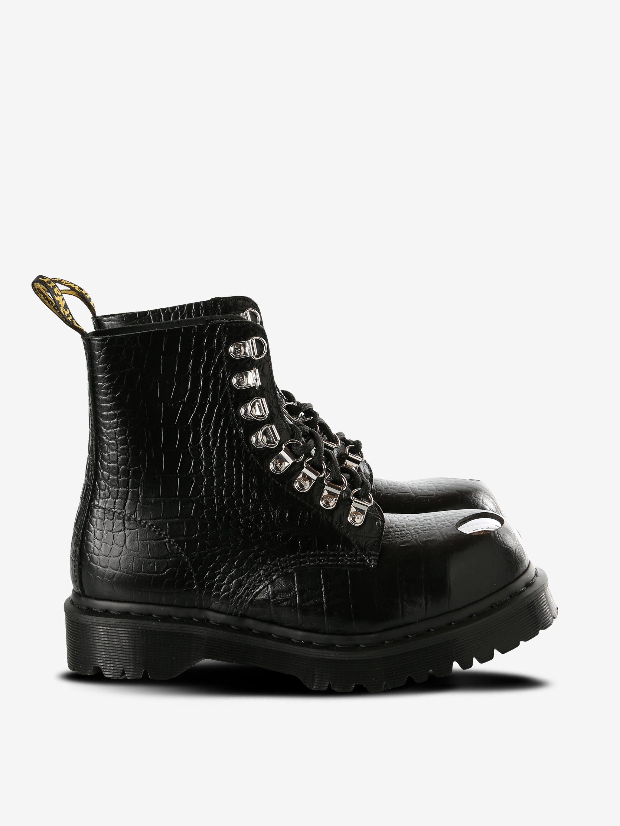 Black boot , front view