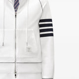 White hoodie, front view