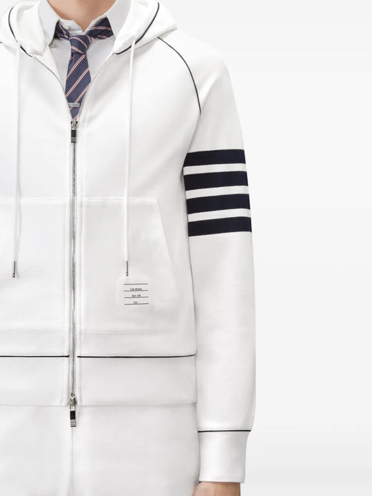 White hoodie, front view
