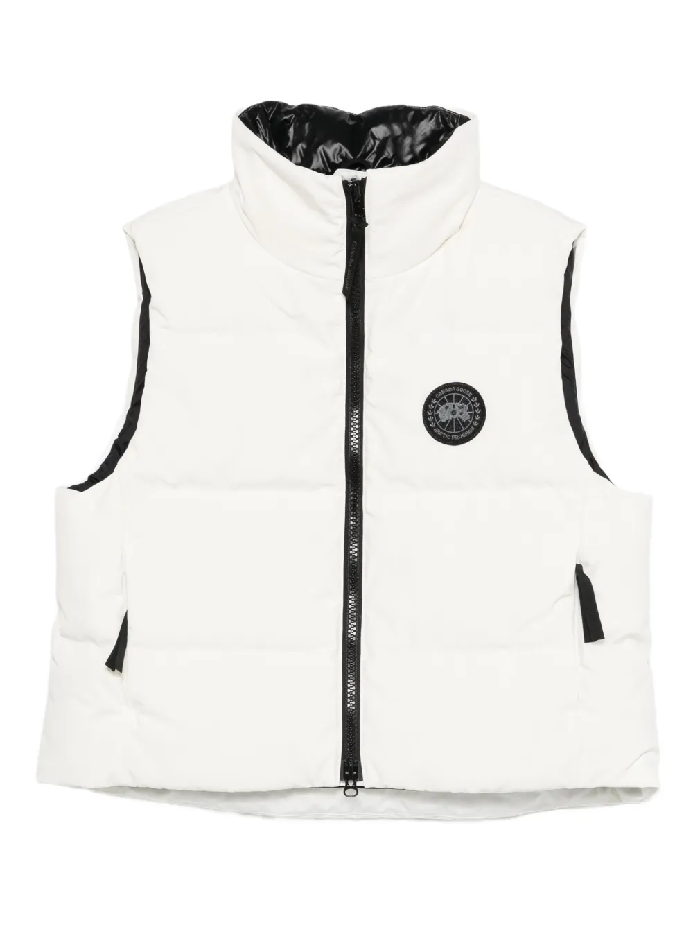 white vest, front view