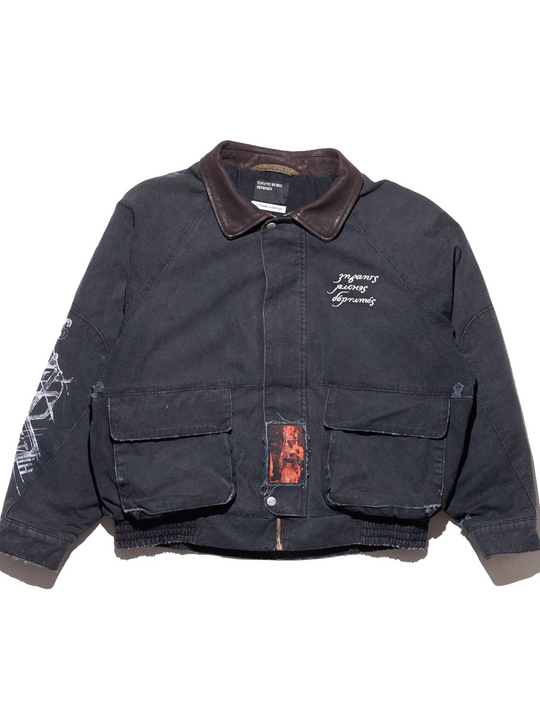 Black jacket, front view