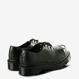 Black derbys, front view
