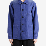 Blue jacket, full body view