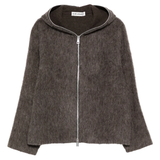 grey hoodie, front view