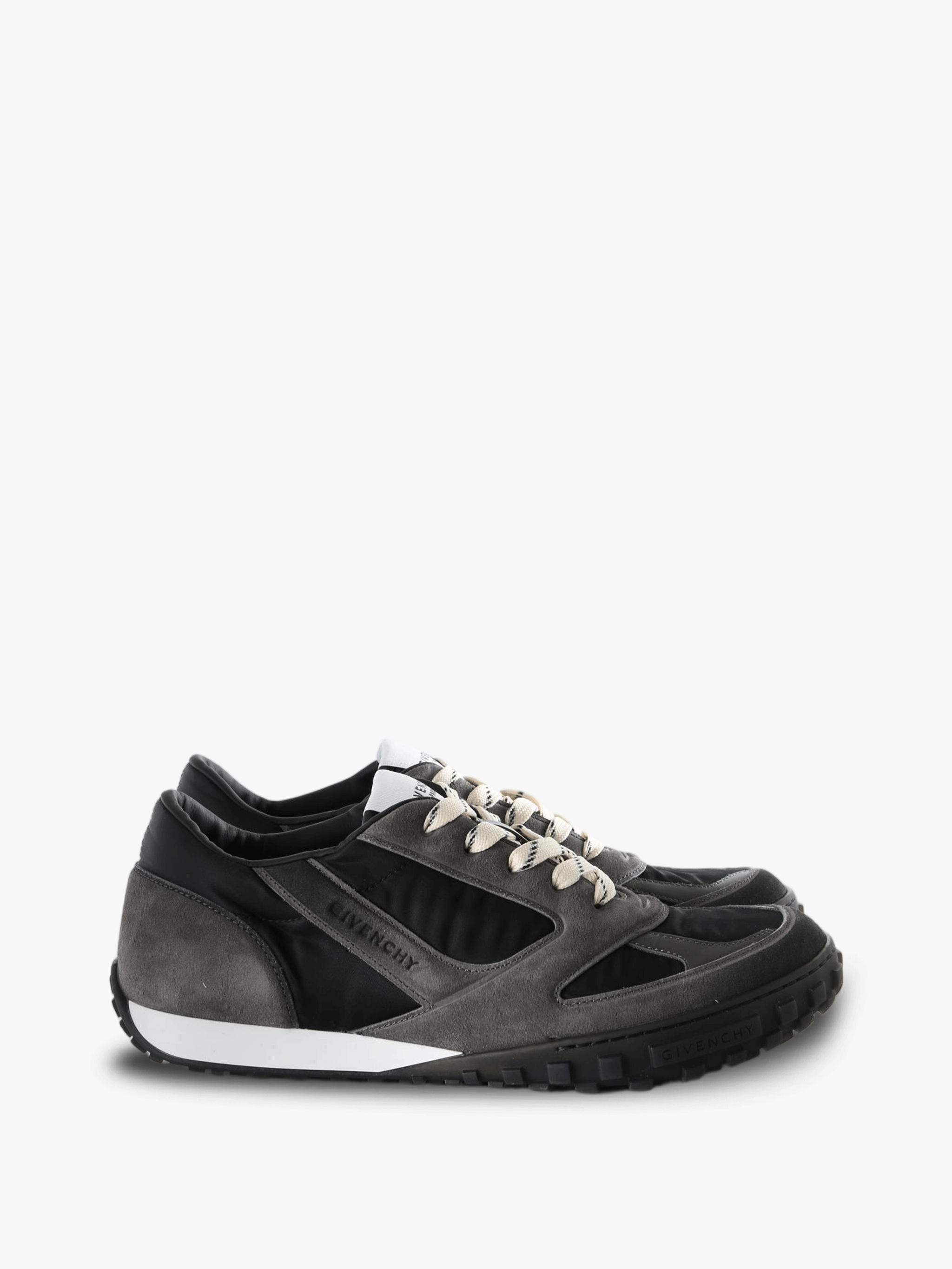 Grey shoes, front view