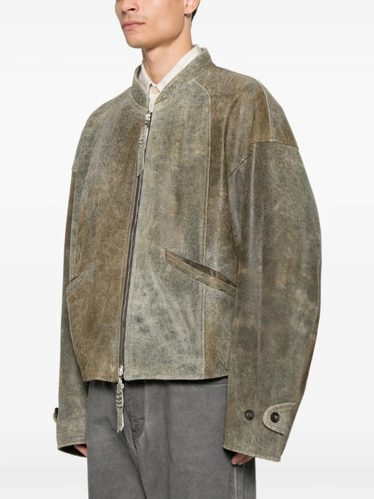 Green jacket, front view