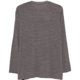 Grey t-shirt, back view
